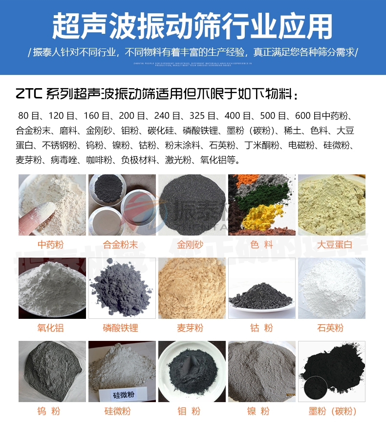 醫(yī)藥色素超聲波振動篩行業(yè)應用